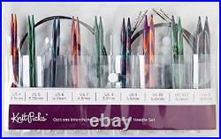 Wood Interchangeable Knitting Needle Set US 4-11 (Mosaic)