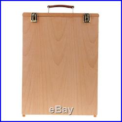 Wooden Painting Canvas Carrier Accessories Carrying Case Storage Box 43cm