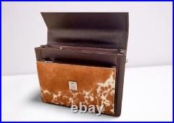 Workplace Documents Laptop Leather Carry Case Travel Airline Cabin Briefcase Bag