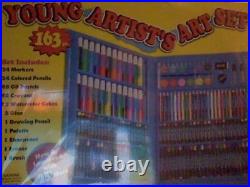 Young Artists Art Set 163 Pieces Convenient Carrying Case AC Moore Drawing Craft